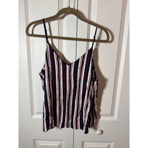 Liverpool Los Angeles Striped Camisole Size 12 Blue Red White